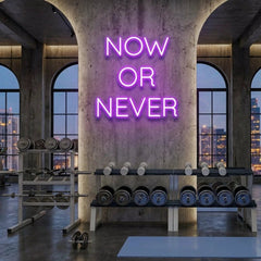 Now Or Never Led Neon Sign Light