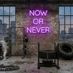 Now Or Never Led Neon Sign Light