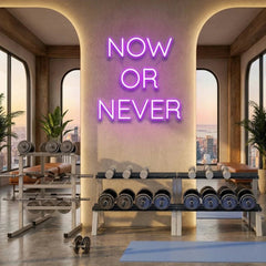Now Or Never Led Neon Sign Light