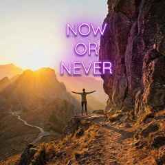 Now Or Never Led Neon Sign Light