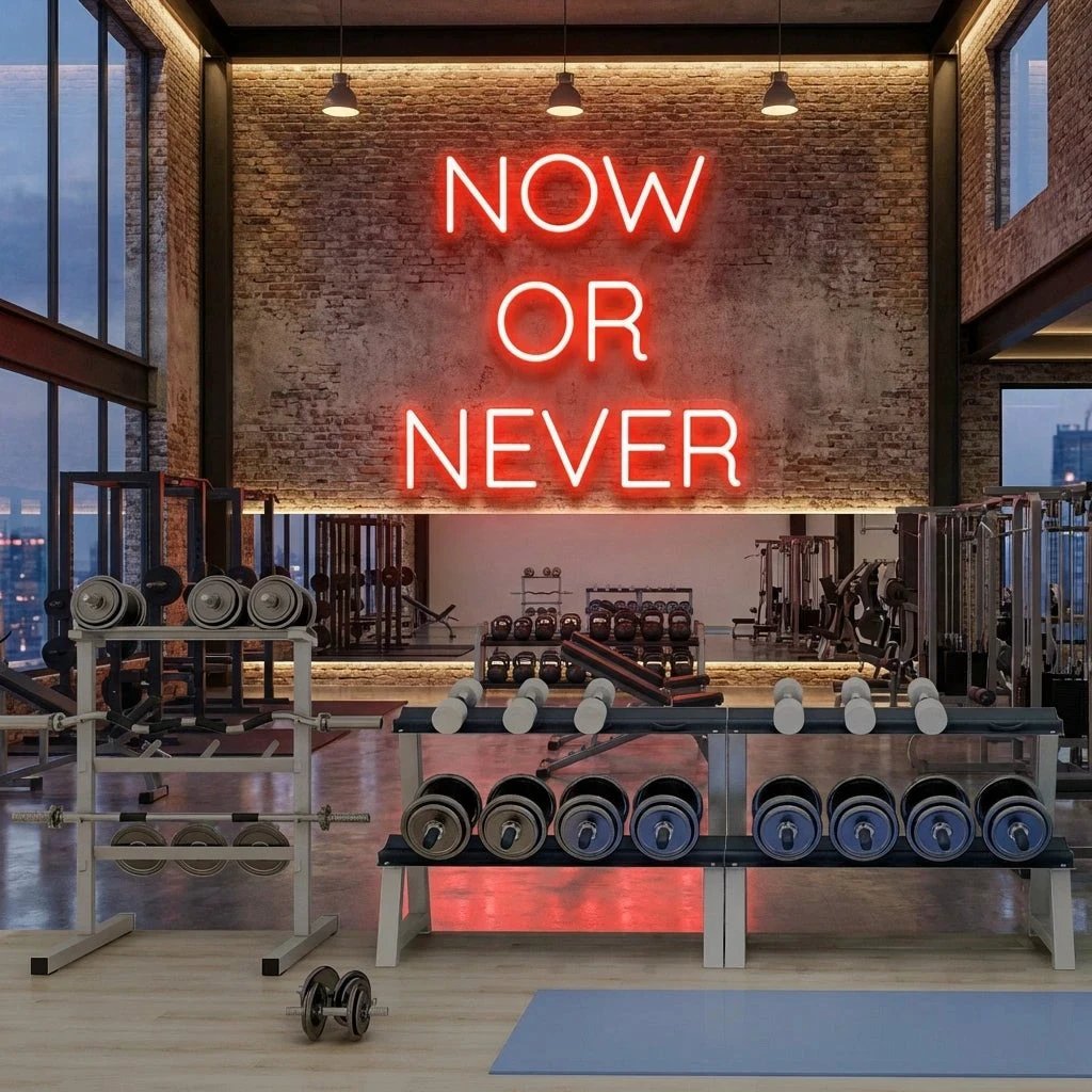 Now Or Never Led Neon Sign Light