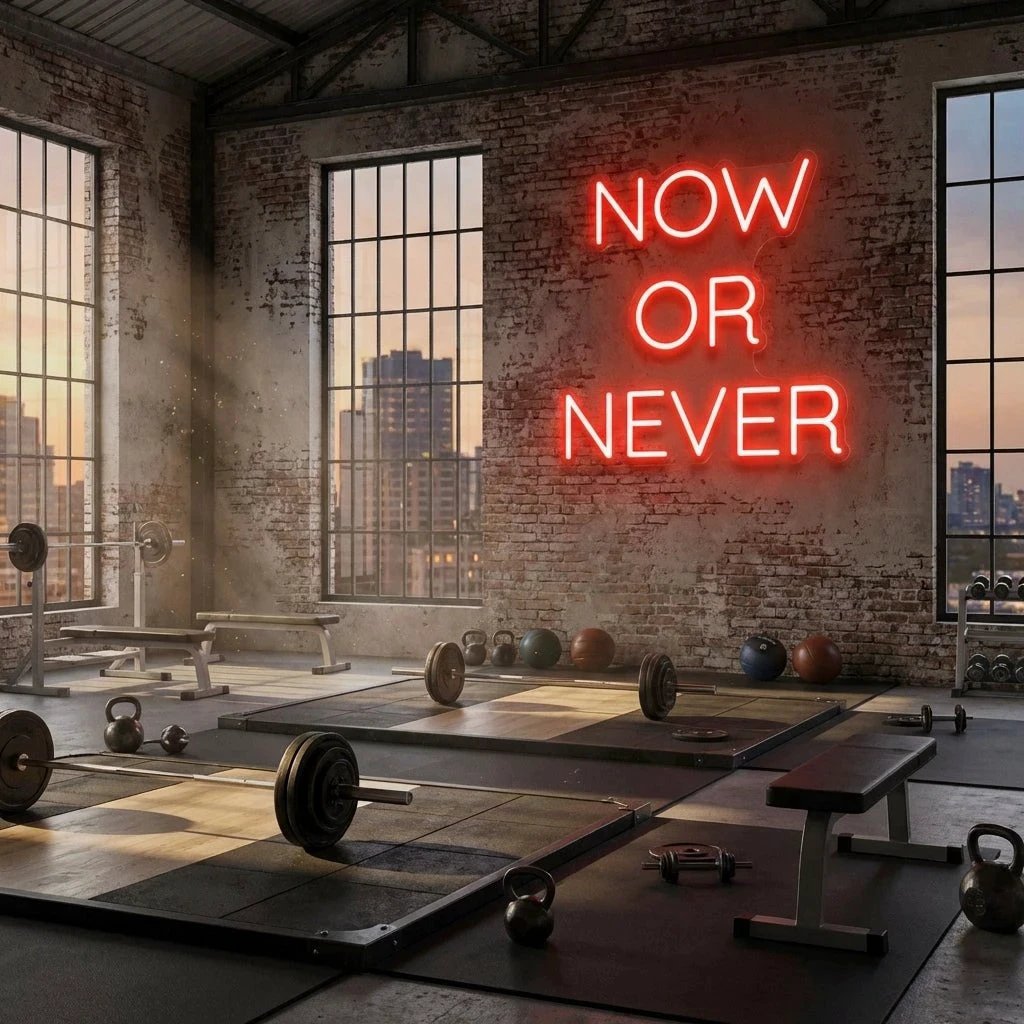 Now Or Never Led Neon Sign Light