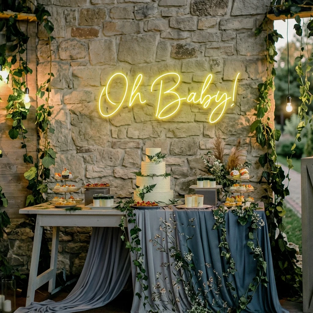 Oh Baby Led Neon Sign Light