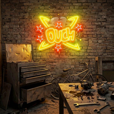 Ouch Artwork Led Neon Sign Light