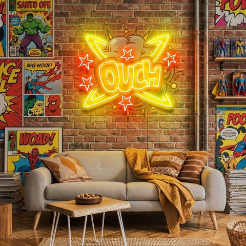 Ouch Artwork Led Neon Sign Light