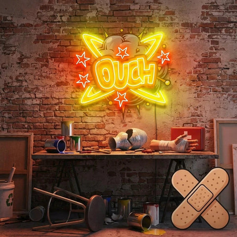 Ouch Artwork Led Neon Sign Light