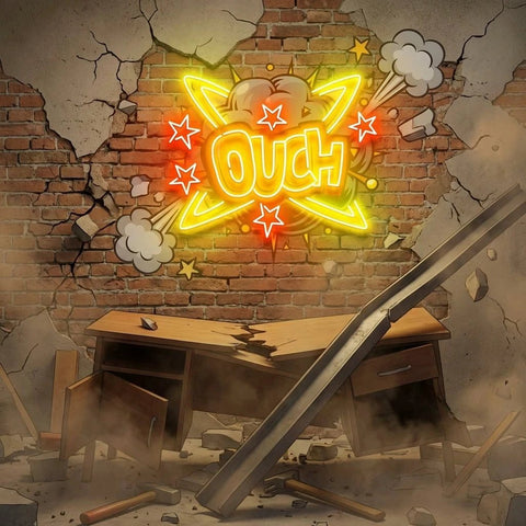 Ouch Artwork Led Neon Sign Light
