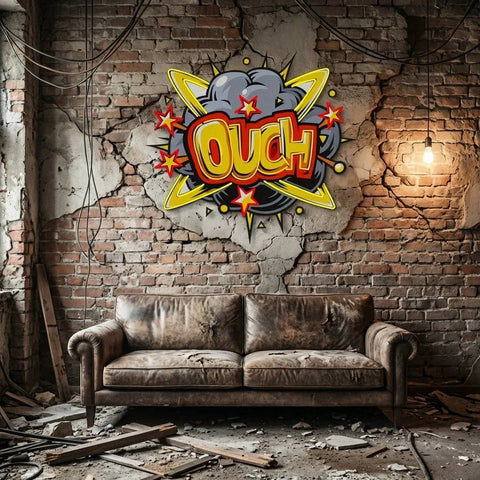 Ouch Artwork Led Neon Sign Light