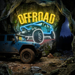 Offroad Adventure Car LED Neon Sign Light Pop Art
