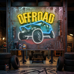 Offroad Adventure Car LED Neon Sign Light Pop Art