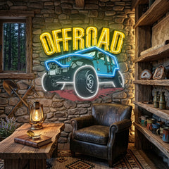 Offroad Adventure Car LED Neon Sign Light Pop Art