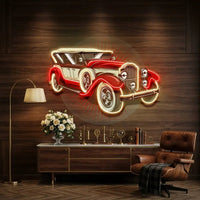 Old Car Power LED Neon Sign Light Pop Art