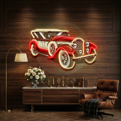 Old Car Power LED Neon Sign Light Pop Art