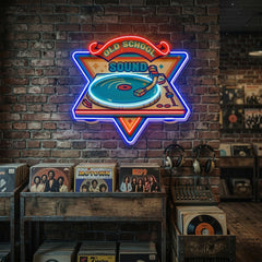 Old School Sound LED Neon Sign Light Pop Art