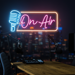 On Air Neon Sign Light Game Room Studio Neon Decor