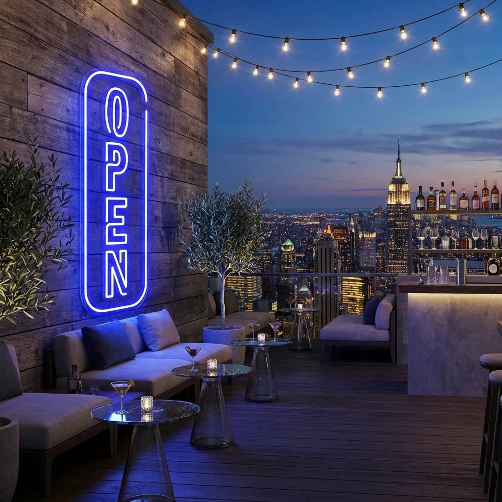 Open 5 Led Neon Sign Light