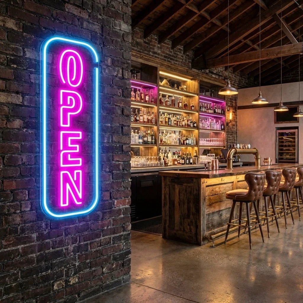 Open 5 Led Neon Sign Light