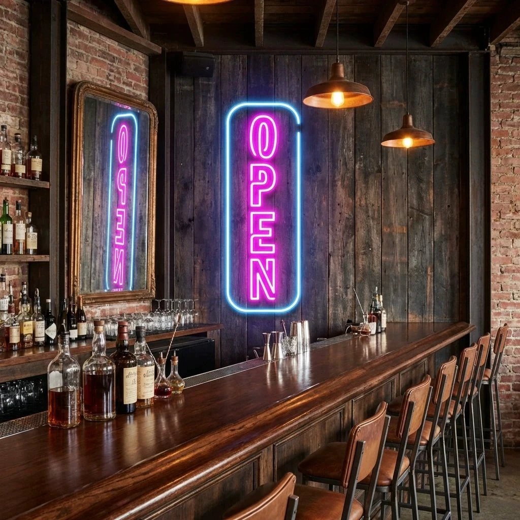 Open 5 Led Neon Sign Light