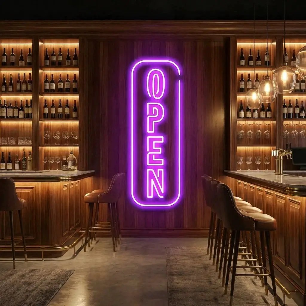 Open 5 Led Neon Sign Light