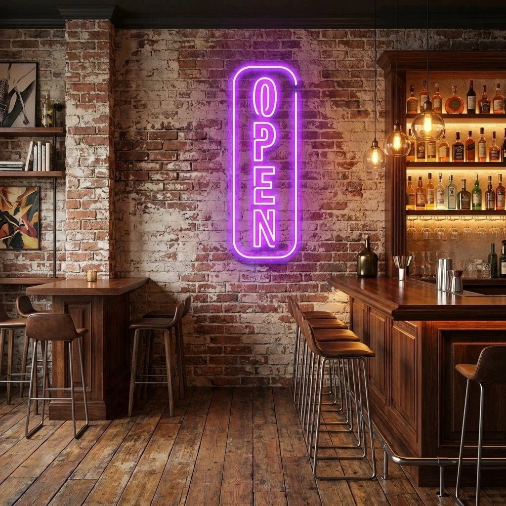 Open 5 Led Neon Sign Light