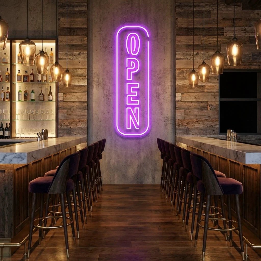 Open 5 Led Neon Sign Light