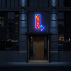 Open Arrow Neon Sign Led Business Open Sign