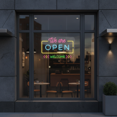 Open Neon Sign for Shop Decor Custom Led Neon Sign