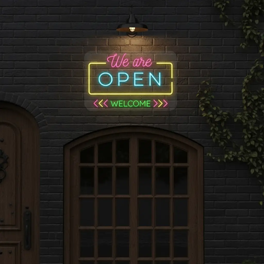 Open Neon Sign for Shop Decor Custom Led Neon Sign