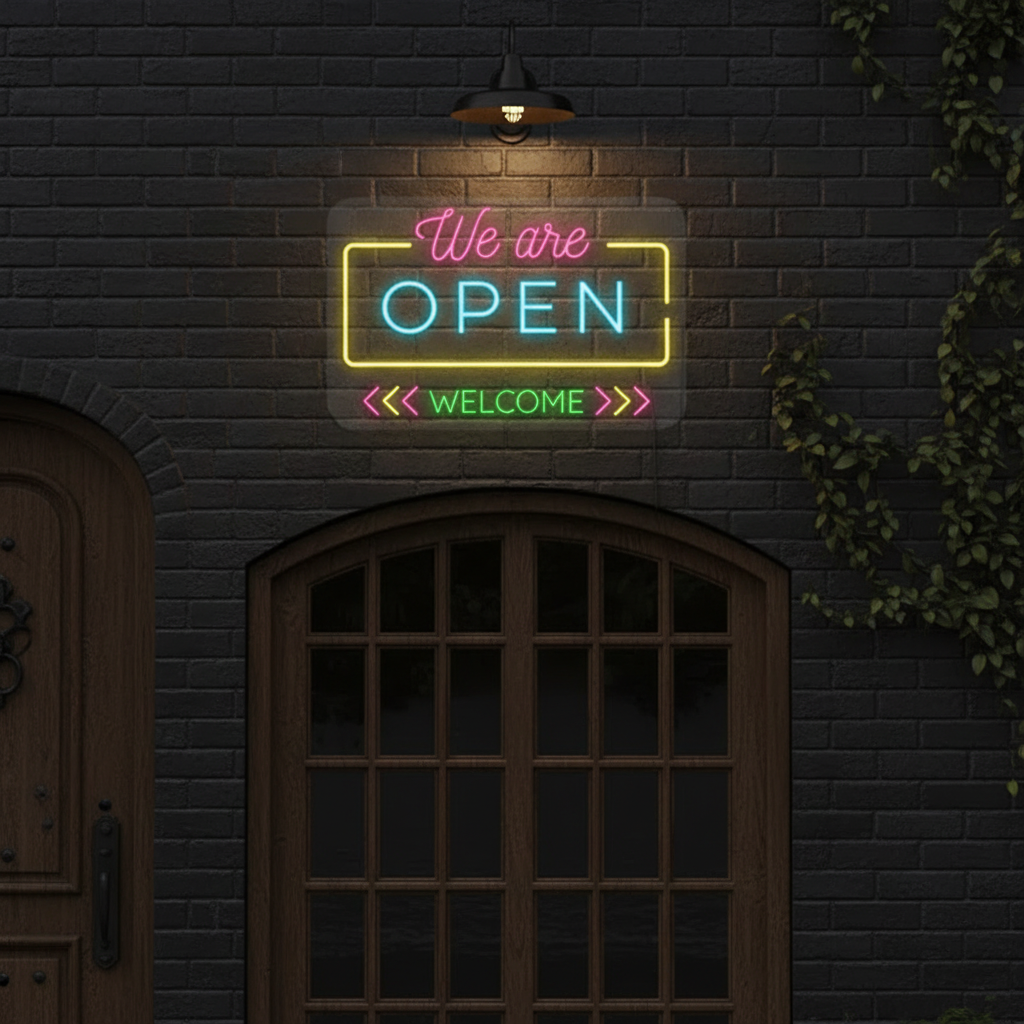 Open Neon Sign for Shop Decor Custom Led Neon Sign