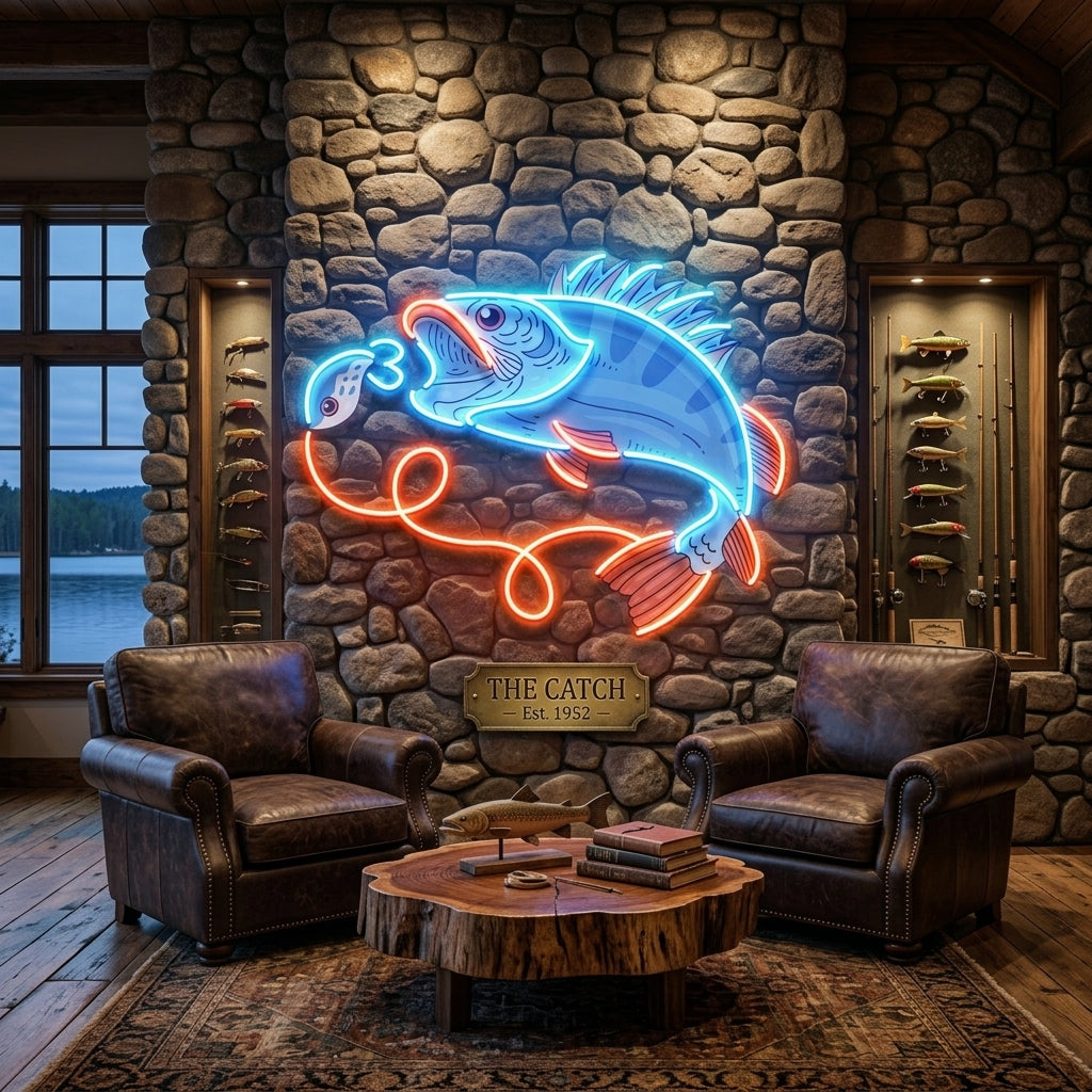 Orange Tail Fish LED Neon Sign Light Pop Art