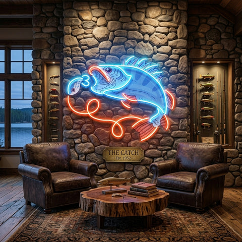 Orange Tail Fish LED Neon Sign Light Pop Art