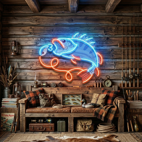 Orange Tail Fish LED Neon Sign Light Pop Art