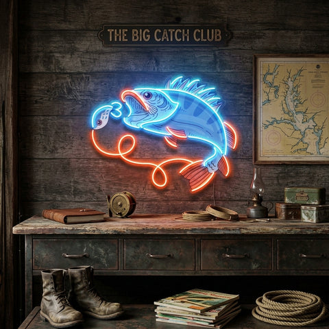 Orange Tail Fish LED Neon Sign Light Pop Art