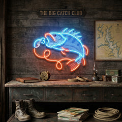 Orange Tail Fish LED Neon Sign Light Pop Art