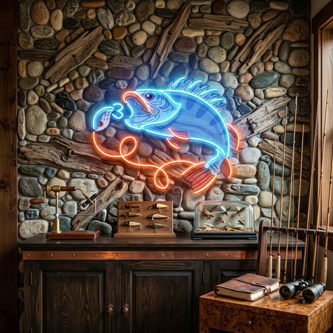 Orange Tail Fish LED Neon Sign Light Pop Art