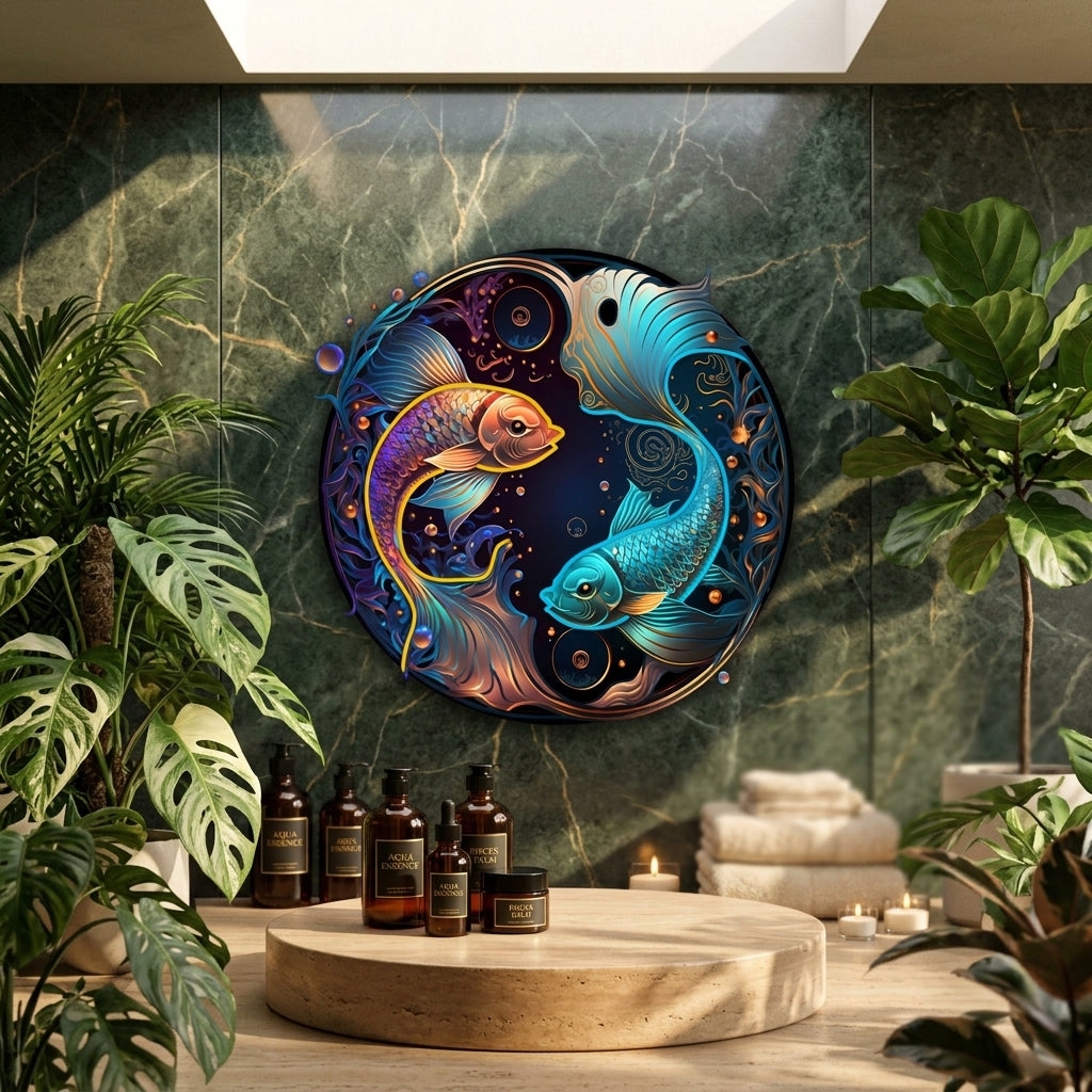 PISCES Zodiac Horoscope Neon Sign