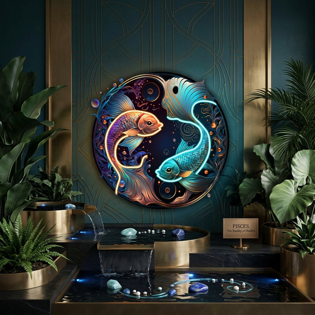 PISCES Zodiac Horoscope Neon Sign