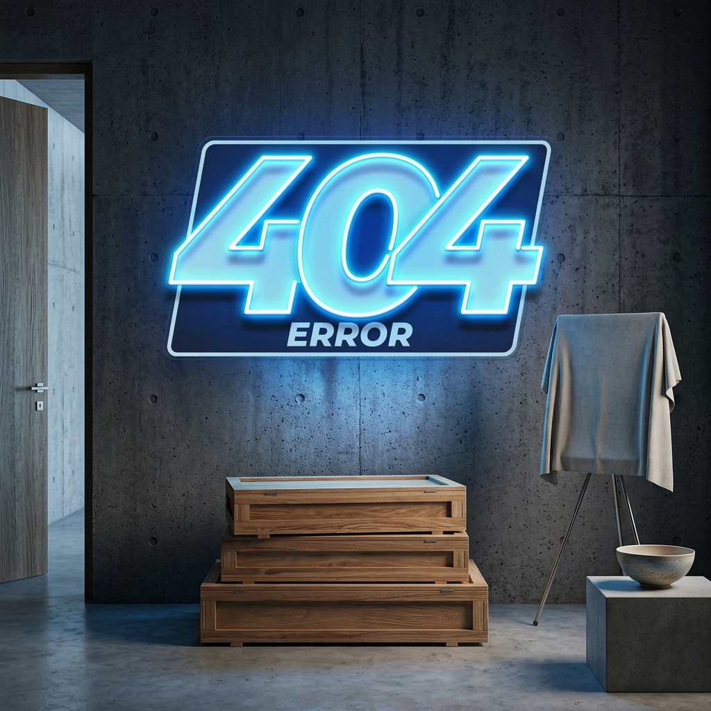Page Not Found LED Neon Sign Light Pop Art