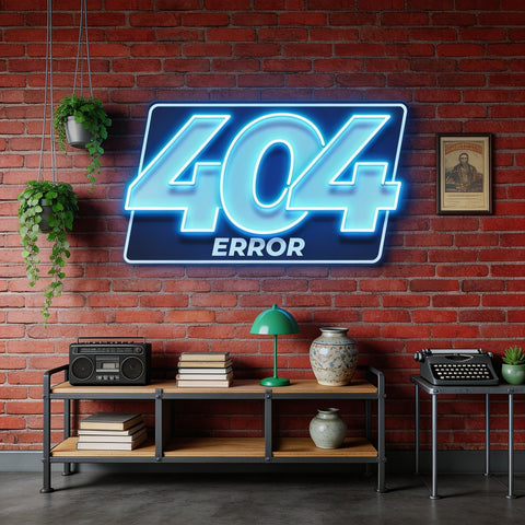 Page Not Found LED Neon Sign Light Pop Art