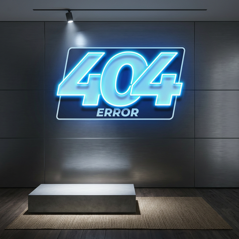 Page Not Found LED Neon Sign Light Pop Art