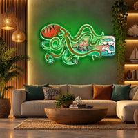 "Paradise In a Bottle" Neon x Acrylic Artwork