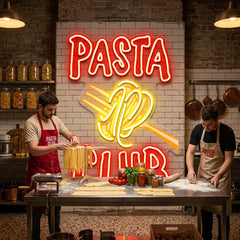 Pasta Club LED Neon Sign Light Pop Art