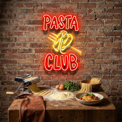 Pasta Club LED Neon Sign Light Pop Art
