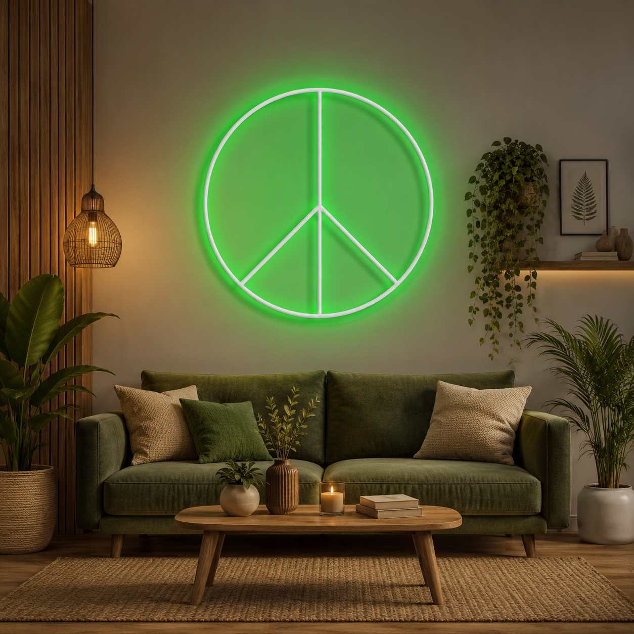 Peace Neon Sign