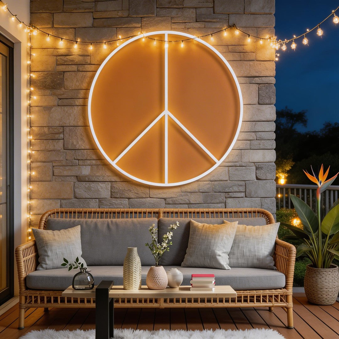 Peace Neon Sign