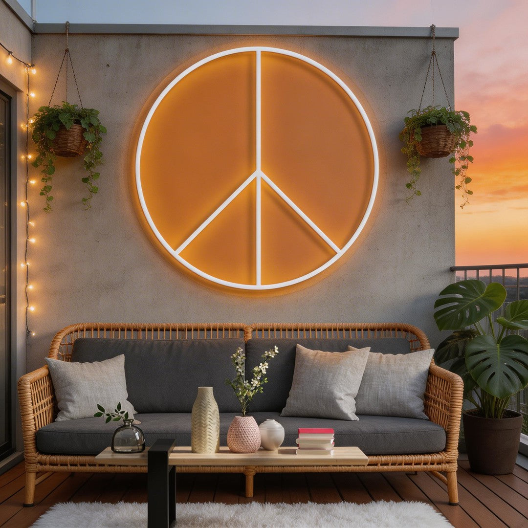 Peace Neon Sign