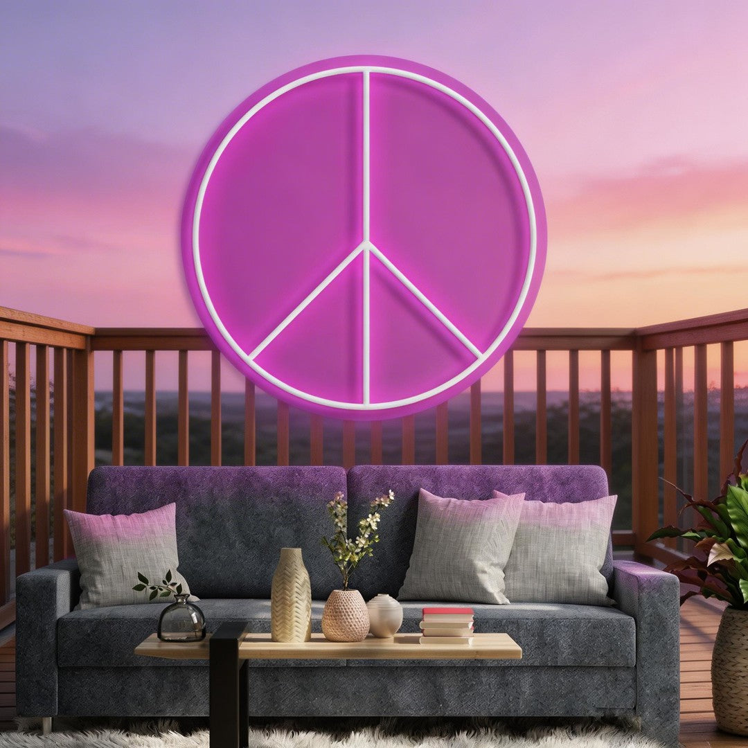 Peace Neon Sign