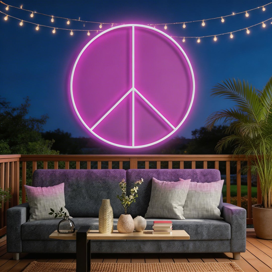 Peace Neon Sign