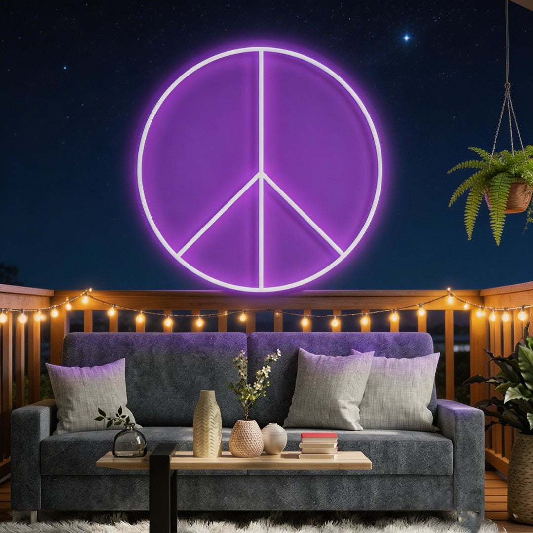Peace Neon Sign