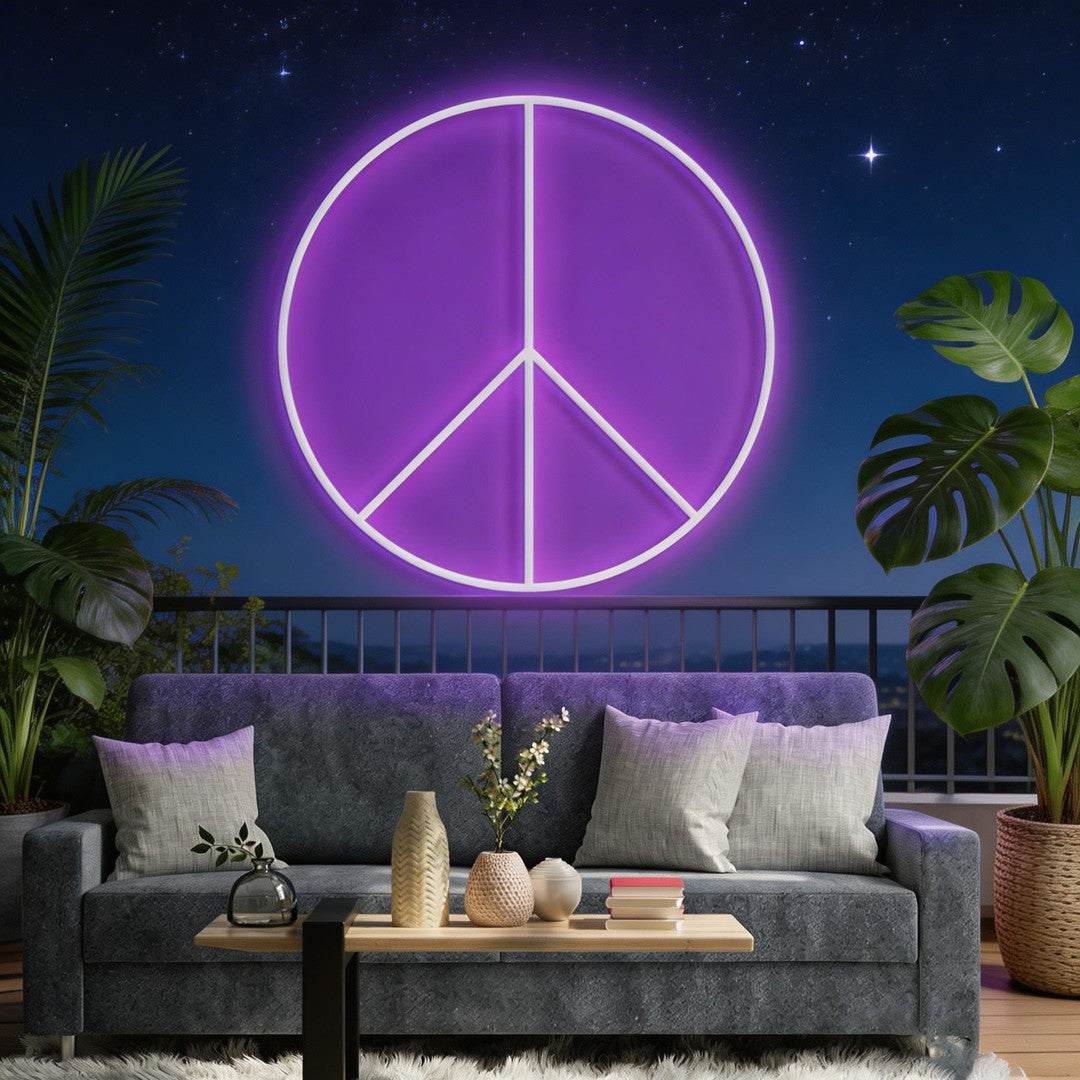 Peace Neon Sign